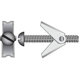Hillman 3/16 in. D X 4 in. L Round Zinc-Plated Steel Toggle Bolt 8 pk