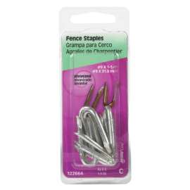 Hillman 1/4 in. W X 1-1/4 in. L Galvanized Steel Fence Staples 9 Ga. 1-1/2 oz