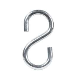 Hampton Medium Zinc-Plated Silver Steel 2.125 in. L S-Hook 55 lb 1 pk