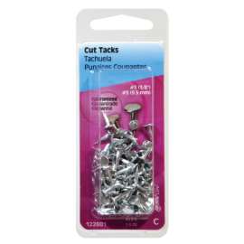 Hillman No. 16 X 13/16 in. L Galvanized Silver Steel Cut Tacks 1.75 pk