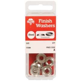Hillman Nickel-Plated Steel .138 in. Finish Washer 10 pk