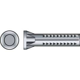 Hillman 1/4 in. D X 1-1/2 in. L Lead Round Head Concrete Screw Anchor 100 pk