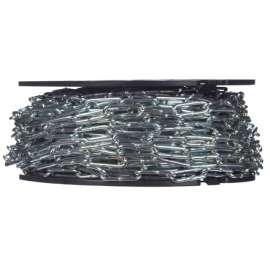 Campbell No. 4 in. Straight Link Carbon Steel Coil Chain 1/8 in. D X 100 ft. L