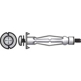 Hillman 1/4 in. D X 1/4 in. Short in. L Metal Pan Head Hollow Wall Anchors 50 pk