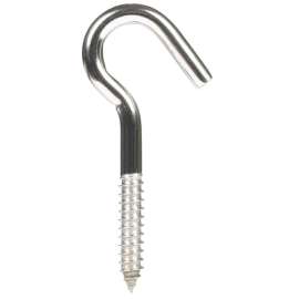 Hampton Small Stainless Steel 4.8125 in. L Clothesline Hook 300 lb 1 pk