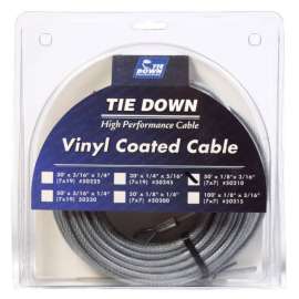 Tie Down Engineering Vinyl Coated Galvanized Steel 1/8 in. D X 50 ft. L Aircraft Cable