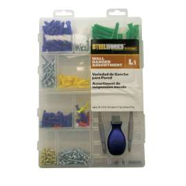 Hillman STEELWORKS L1 Assorted Picture Hanging Set 1 pk
