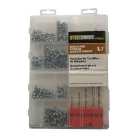 Hillman Assorted in. X 1/2 in. L Combination Pan Head Zinc-Plated Steel Machine Screw Kit 1 pk