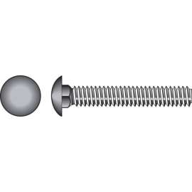 Hillman 5/8 in. X 4 in. L Zinc-Plated Steel Carriage Bolt 25 pk