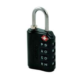 Wordlock 3-13/16 in. H X 1-1/4 in. W X 1 in. L Vinyl Covered Steel 4-Dial Combination Luggage Lock