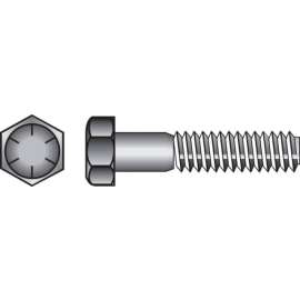 Hillman 1/4 in. D X 1/2 in. L Heat Treated Steel Hex Head Cap Screw 100 pk