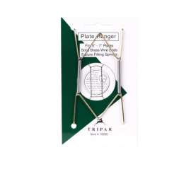 Tripar 5 to 7 in. Brass Bent Curves Plate Hanger