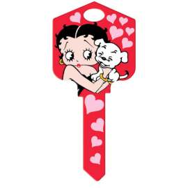 Hillman Betty Boop Pals Forever House Key Blank 66/97 KW1/KW10 Single For Kwikset and Titan Locks