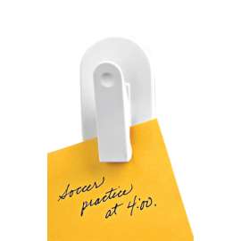 Spectrum 1.25 in. L White Plastic Small Magnetic Clip 2 pk