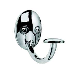 Spectrum 2-1/2 in. L Silver Steel Small Stratford Single Hook 1 pk