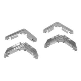 Prime-Line Mill Metal 5/16 in. W X 3/4 in. L Screen Frame Corner 1 pk