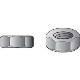 Hillman No. 25 1-8 in. Zinc-Plated Steel SAE Hex Nut 1 pk