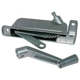 Barton Kramer Silver Aluminum Right Awning Window Operator For Nu-Air