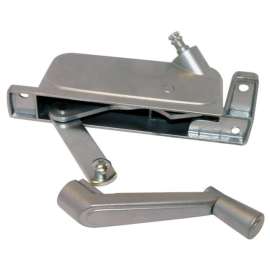 Barton Kramer Silver Aluminum Right Awning Window Operator For Tucker Windows