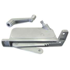 Barton Kramer Silver Aluminum Right Awning Window Operator For Security Windows
