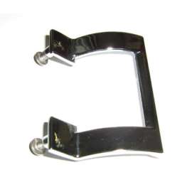 Barton Kramer 2.75 in. H X 2 in. W Chrome Silver Shower Door Handle