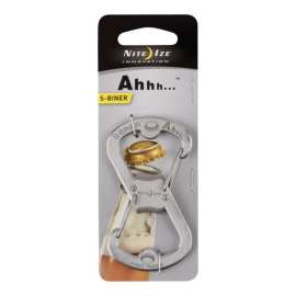 Nite Ize S-Biner 2 in. D Stainless Steel Silver Carabiner Key Holder