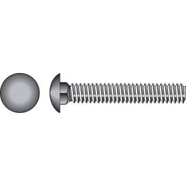 Hillman 1/4 in. X 2 in. L Hot Dipped Galvanized Steel Carriage Bolt 100 pk