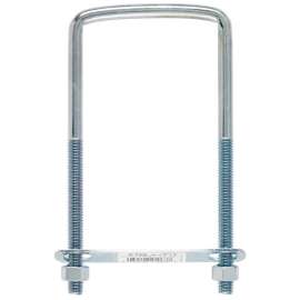 Hampton 3/8 in. X 3 in. W X 6 in. L Coarse Zinc-Plated Steel Square U-Bolt
