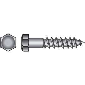 Hillman 5/16 in. X 1 in. L Hex Hot Dipped Galvanized Steel Lag Screw 100 pk
