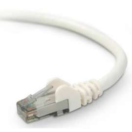 Belkin Cat. 6 UTP Patch Cable, RJ-45 Male, RJ-45 Male, 1ft, White
