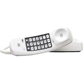 AT&T Trimline TL-210 WH Standard Phone, White, 1 x Phone Line, Hearing Aid Compatible
