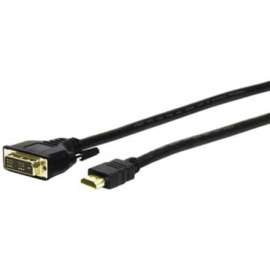 Comprehensive Cable Comprehensive Standard Series HDMI to DVI Cable 10ft, 10 ft DVI-D/HDMI Video Cable for DVD Player, Satellite Equipment, Projector, LCD, Plasma, HDTV, Video Device, First End: 1 x HDMI Digital Audio/Video, Male, Second End: 1 x DVI-D Di