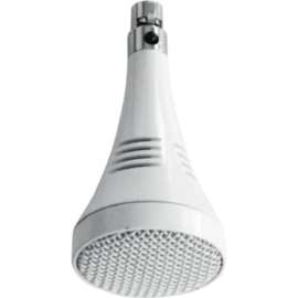 ClearOne Wired Condenser Microphone, White, 24 ft, 100 Hz to 12 kHz, 200 Ohm
