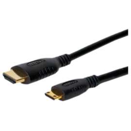 Comprehensive Cable Comprehensive Standard Series High Speed HDMI A To Mini HDMI C Cable 18 Inches, 1.50 ft HDMI A/V Cable for Digital Camera, Camcorder, Smartphone, Audio/Video Device, First End: 1 x HDMI 1.3 Type A Digital Audio/Video, Male, Second End: