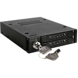 Cremax Icy Dock MB992SK-B Drive Bay Adapter Internal, Matte Black, 2 x Total Bay, 2 x 2.5" Bay