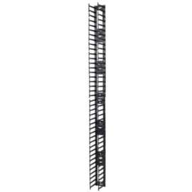 APC by Schneider Electric Vertical Cable Manager for NetShelter SX 750mm Wide 42U (Qty 2), Cable Pass-through, Black, 1 Pack, 42U Rack Height