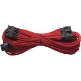 Corsair Individually Sleeved ATX Cable 24pin (Generation 2), RED, For Motherboard, Power Supply, Red, 2 ft Cord Length, 1