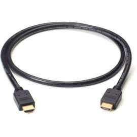 Black Box Corporatio Black Box High-Speed HDMI Cable with Ethernet, Male/Male, 3-m (9.8ft.), 9.84 ft HDMI AV/Data Transfer Cable for Audio/Video Device, Blu-ray Player, TV, DVD, Notebook, Satellite Receiver, Gaming Console, First End: 1 x 19-pin HDMI Type