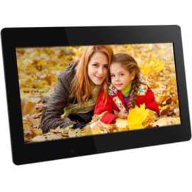 Aluratek 18.5 inch Digital Photo Frame with 4GB Built-in Memory, 18.5" LCD Digital Frame, Black, 1366 x 768, Cable