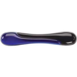 Kensington Duo Gel Keyboard Wrist Rest, 22.68" x 5.20" x 1.22" Dimension, Black, Blue, Gel, 1 Pack