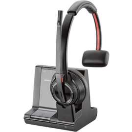 Poly Plantronics Savi 8200 Series Wireless Dect Headset System, Mono, Wireless, Bluetooth/DECT 6.0, 590.6 ft