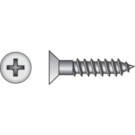 Hillman No. 6 X 1-1/2 in. L Phillips Zinc-Plated Wood Screws 100 pk