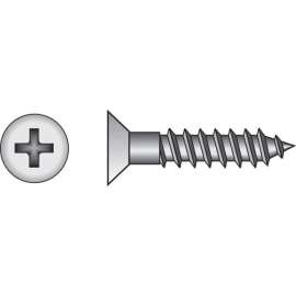 Hillman No. 8 X 2-1/2 in. L Phillips Zinc-Plated Wood Screws 100 pk