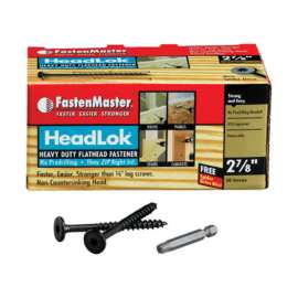 FastenMaster HeadLok 2-7/8 in. L Black Spider Flat Head Deck Screws 50 pk