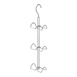 iDesign 17.88 in. H X 4.50 in. W X 2.75 in. L Chrome Handbag Holder