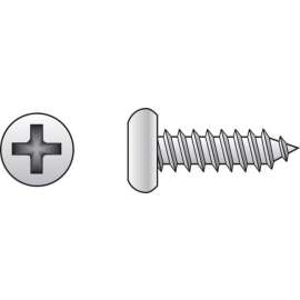 Hillman No. 8 X 3/8 in. L Phillips Pan Head Sheet Metal Screws 100 pk