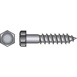 Hillman 1/2 in. X 5 in. L Hex Hot Dipped Galvanized Steel Lag Screw 25 pk