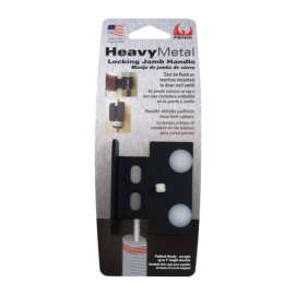 FENIX Heavy Metal Powder Coated Steel 3 in. L Locking Jamb Handle 1 pk