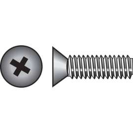 Hillman No. 10-24 X 1/2 in. L Phillips Flat Head Zinc-Plated Steel Machine Screws 100 pk