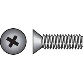 Hillman No. 1/4-20 X 1-1/4 in. L Phillips Flat Head Zinc-Plated Steel Machine Screws 100 pk